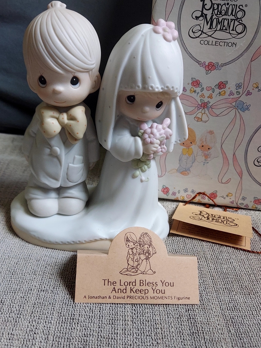Vintage 1979 Precious Moments Bride & Groom Wedding Figurine New In Original Box